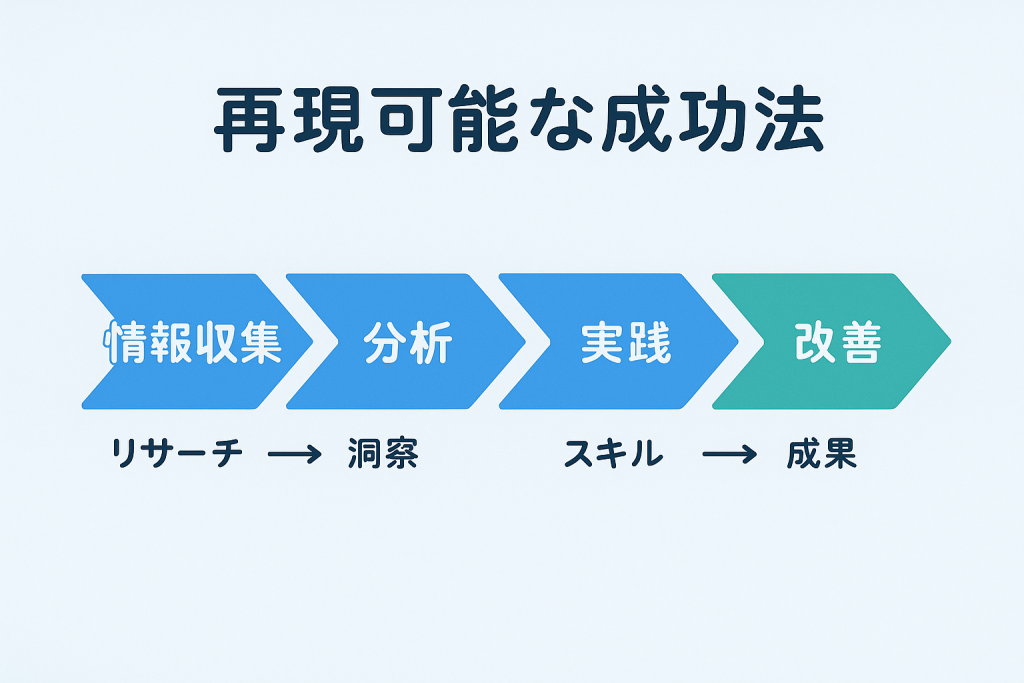 NFT投資で成功するための再現可能な手法とプロセス図解